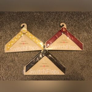 Lindsay Phillips SwitchFlops Straps Trio - Yellow, Red, Brown